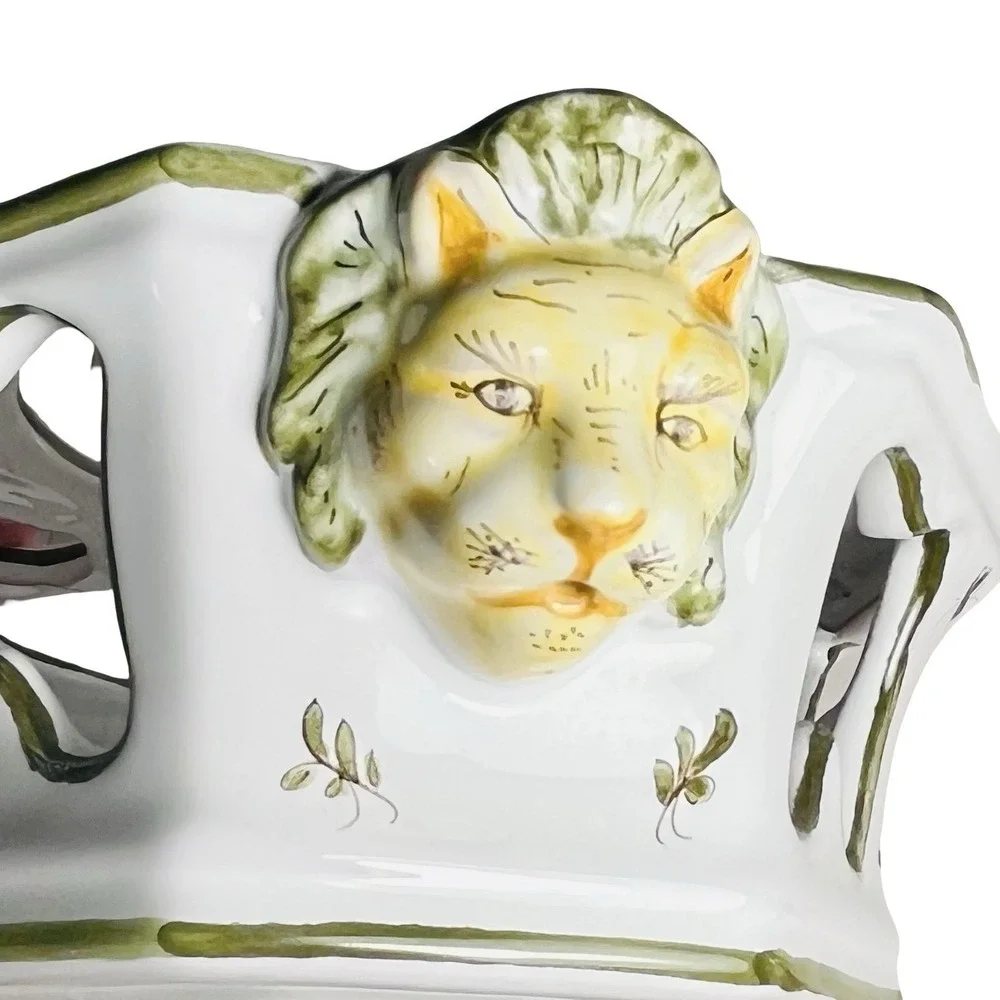 Fontaine Moustiers Du Faiencier Feret Oil Vinegar Set Cruet Caddy Mulsum France